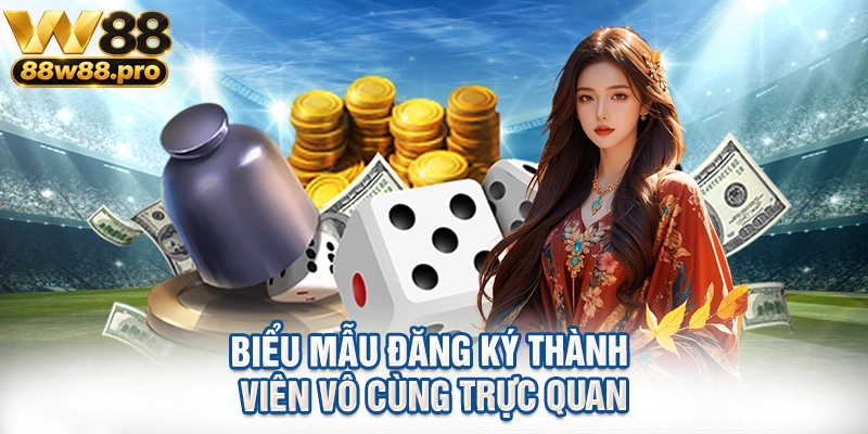 Biểu mẫu đăng ký thành viên vô cùng trực quan