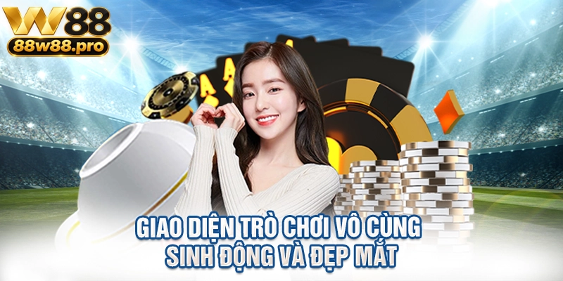 Giao diện trò chơi vô cùng sinh động và đẹp mắt