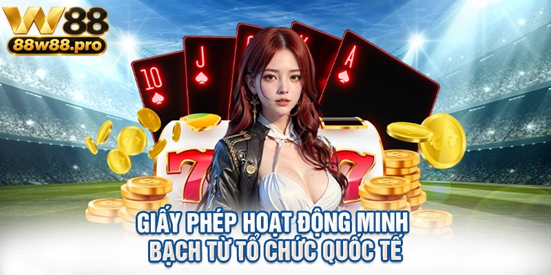 Giấy phép hoạt động minh bạch từ tổ chức quốc tế