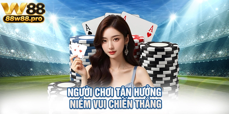Người chơi tận hưởng niềm vui chiến thắng